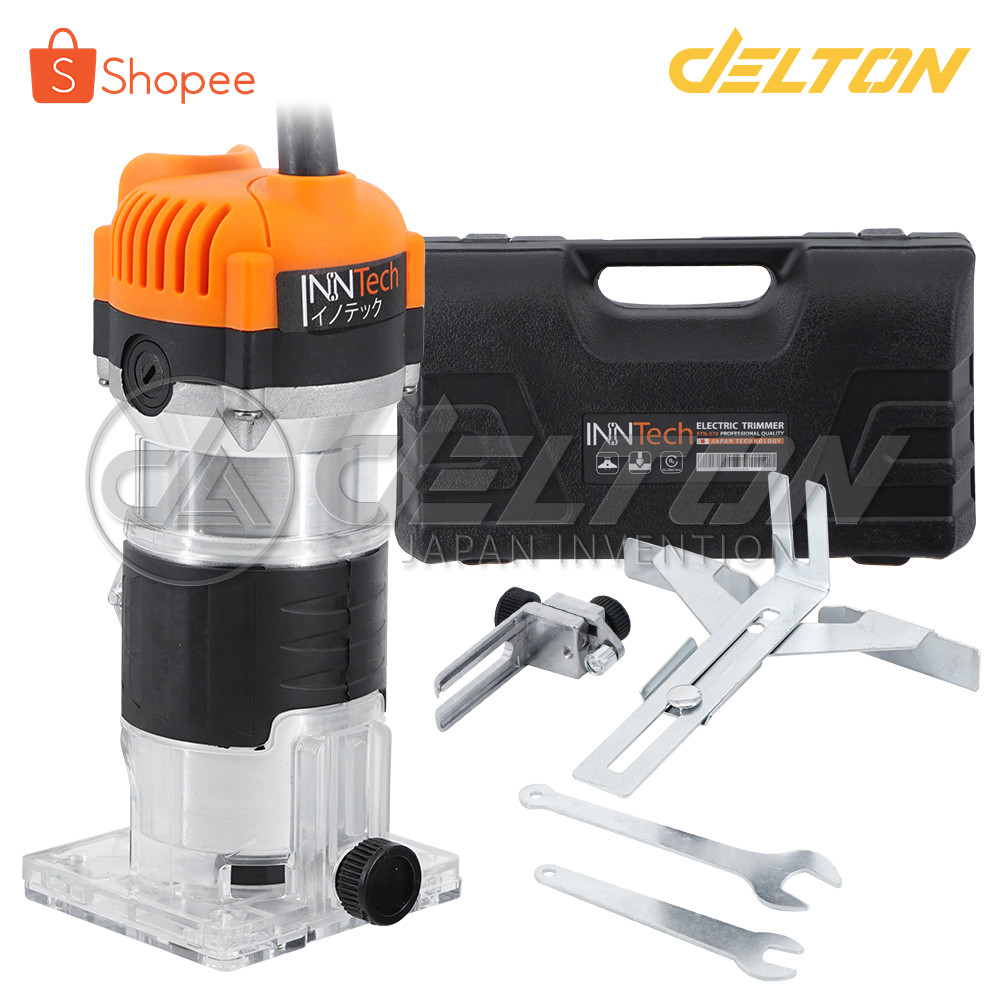 InnTech เครื่องเซาะร่อง เร้าเตอร์ ทริมเมอร์ 820 วัตต์ 1/4 นิ้ว เครื่องเซาะร่องไม้ Wood Trimmer รุ่น ETN-370