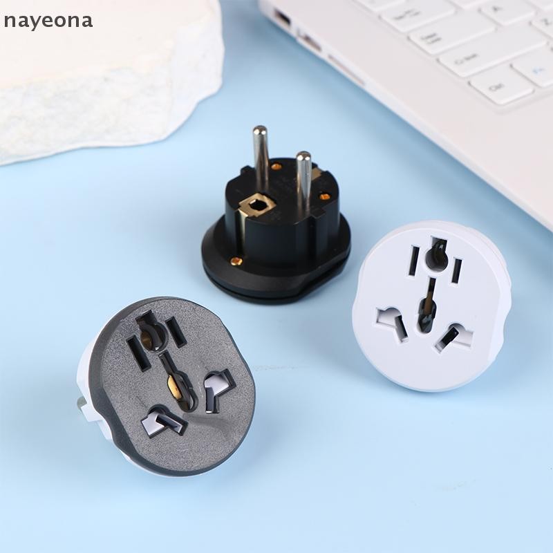 [NAY] 1 PC Universal Plug Converter AU US UK To EU Travel Adapter Home Plug Adapter 16A 250V Wall Conversion ซ็อกเก็ตไฟฟ้า EON