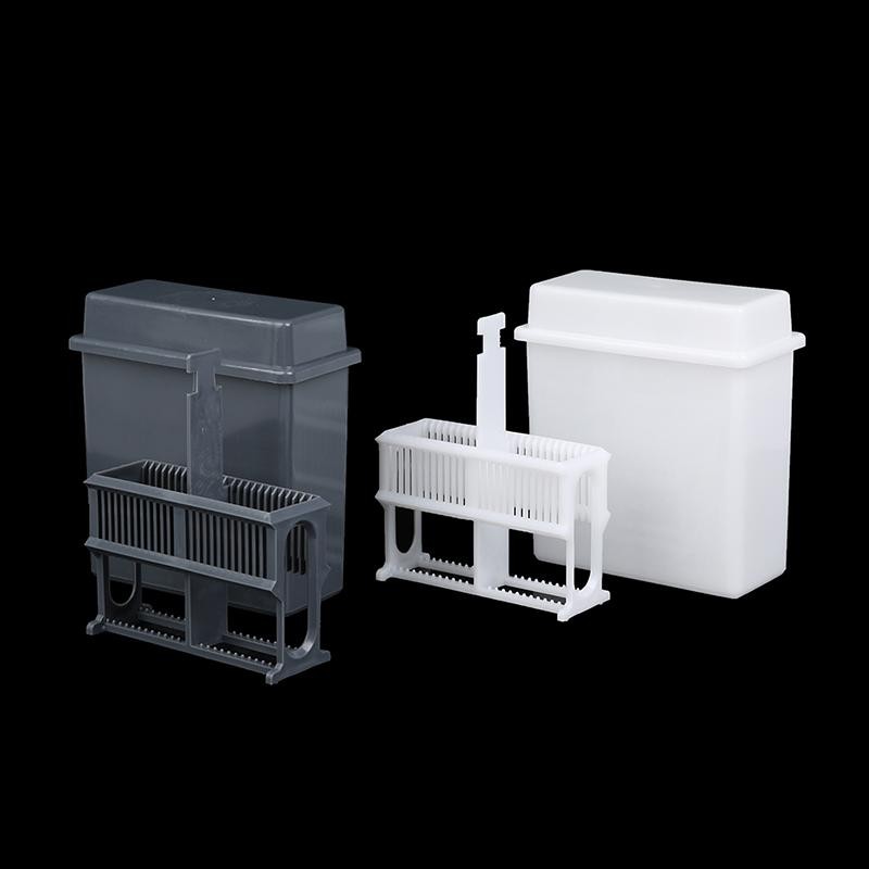 Erudent 24 Slots Staining Jar Rack สําหรับกล้องจุลทรรศน์สไลด์,Slides Staining Rack จานชุดใหม่