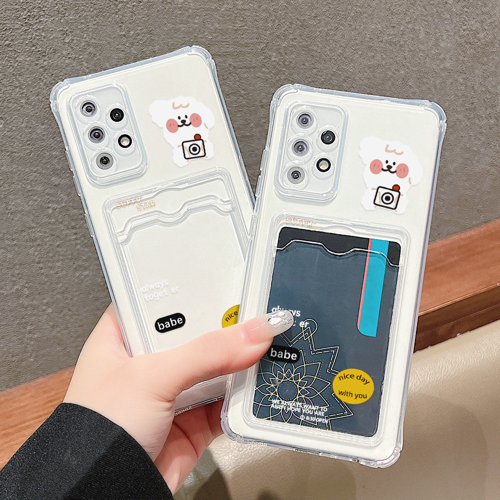 เคสใส่บัตร สำหรับ Samsung A05S A15 A12 FE A51A52 A04S A50S A55 5G A54 A05 S23 A34 A14 S24 Ultra S22 Ultra A35 เคสใส่รูป