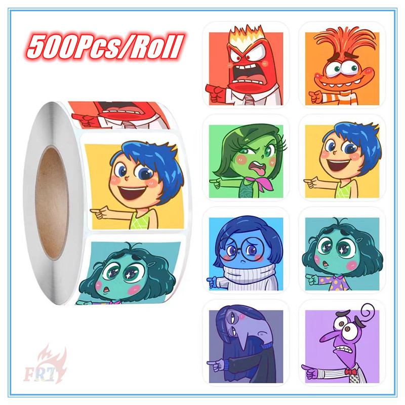 500ชิ้น/ม้วน Inside Out Series 03 . สติ๊กเกอร์รางวัลเด็ก Diy สมุดภาพอัลบั้มตกแต่งสติกเกอร์ฉลากปิดผนึก