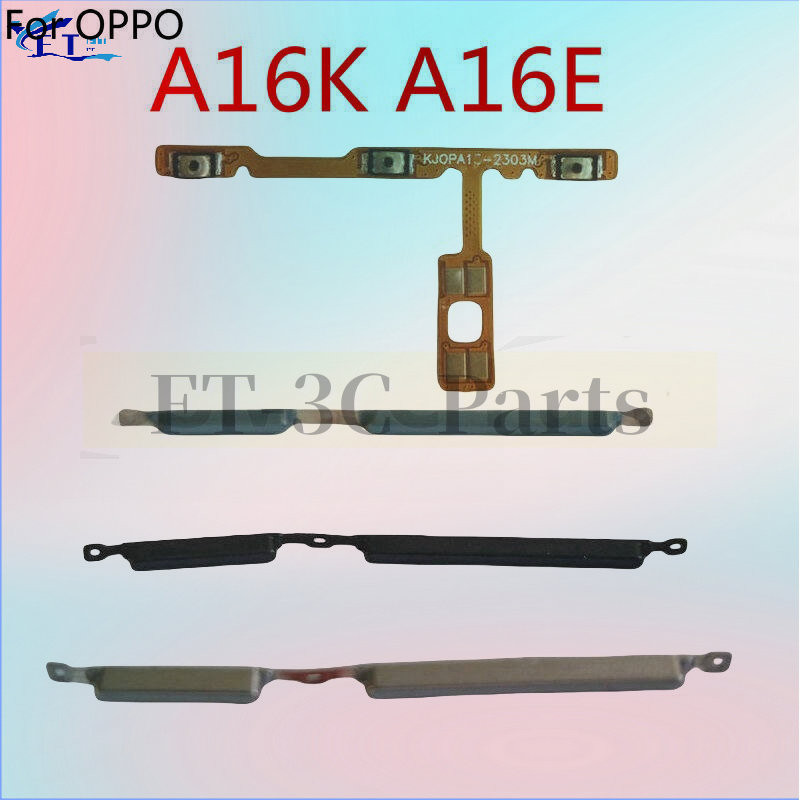 ปุ่มด้านข้างสําหรับ OPPO A16K A16E เปิดปุ่มปรับระดับเสียง flex Cable Replacement