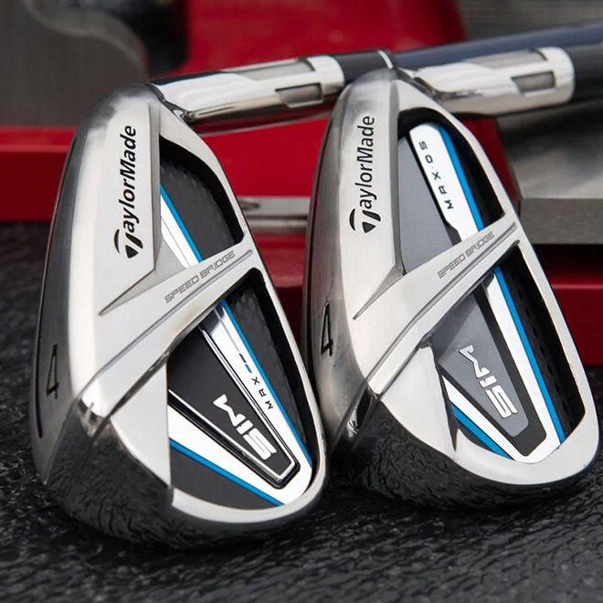 Taylormade GOLF Clubs Mens SIM MAX Iron Set 8 ชิ้น (456789Ps) Golf ชุดไม้กอล์ฟเหล็ก