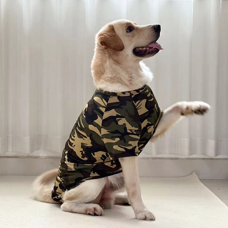 เสื้อผ้าสุนัขลาบราดอร์โกลเด้นรีทรีฟเวอร์ Satsuma Husky Bianmu Corgi สุนัขขนาดใหญ่สุนัขขนาดเล็กเสื้อกั๊กระบายอากาศ