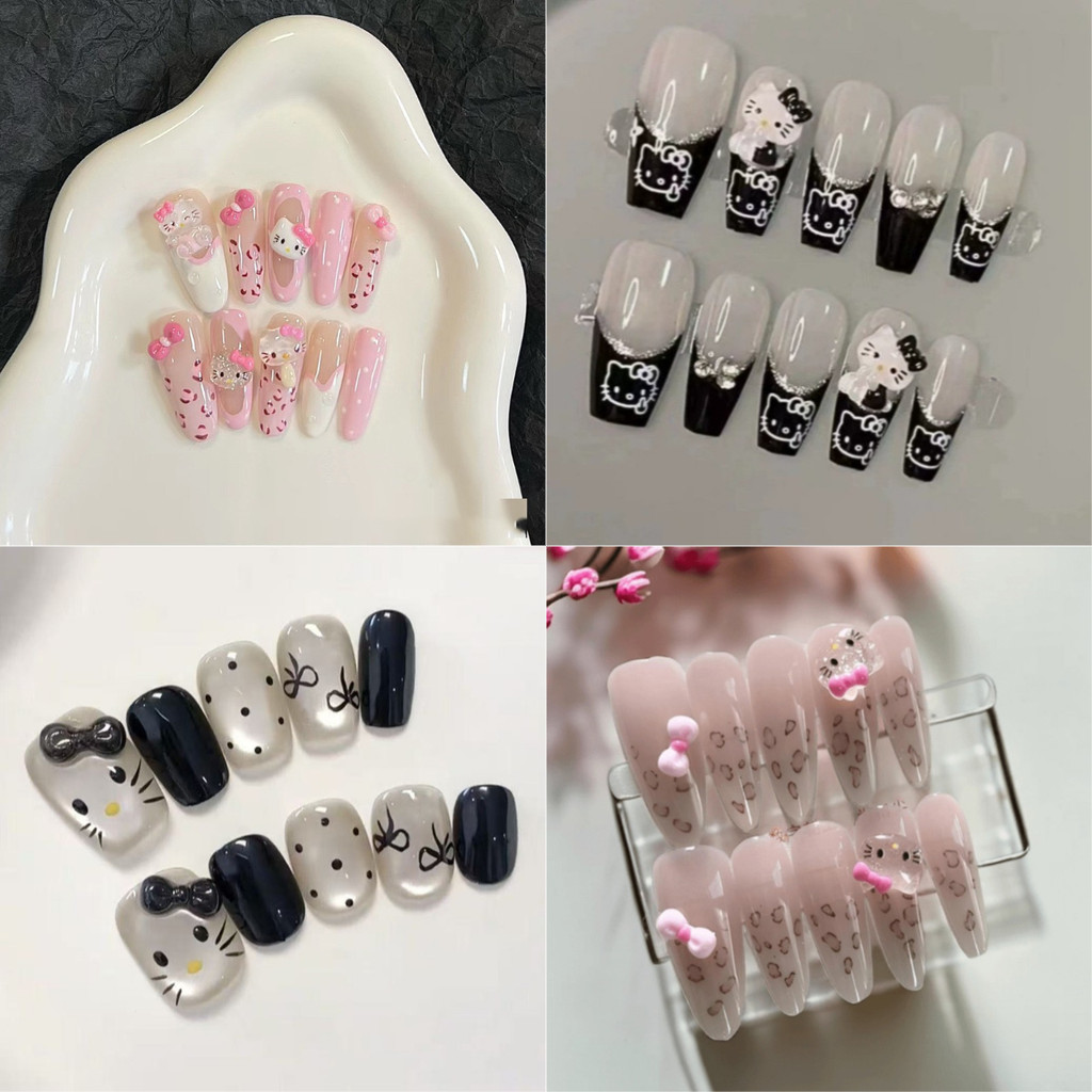 10 ชิ้น 3D เล็บปลอมเล็บยาวเล็บสีทึบ Rhinestone Frosted เล็บปลอม,ถอดเล็บที่ถอดออกได้
