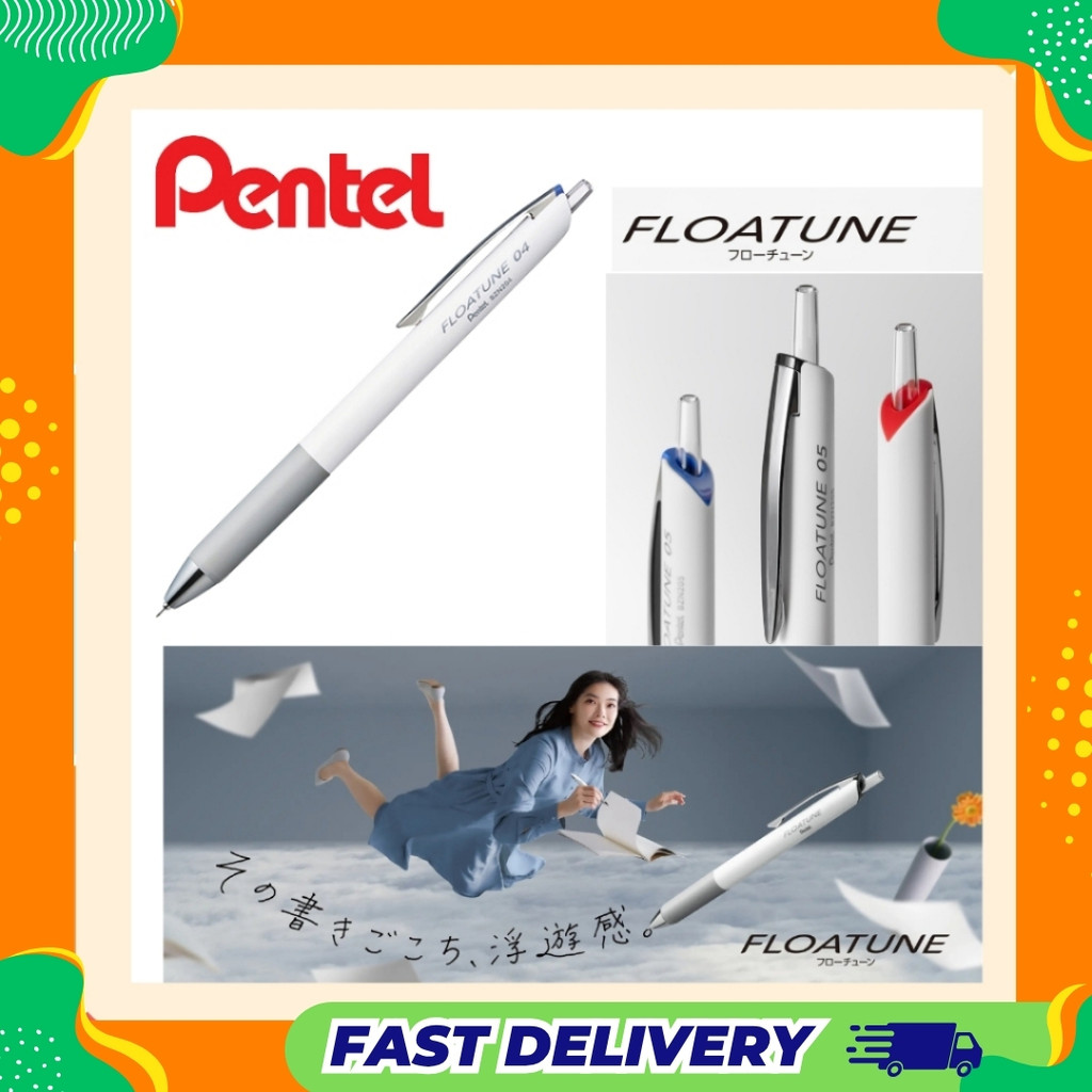 สินค้าใหม่!! Pentel Floatune ปากกาลูกลื่น ดีไซน์สวย ด้ามสีขาว สุดยอดความลงตัวระหว่างสไตล์และฟังก์ชันการใช้งาน