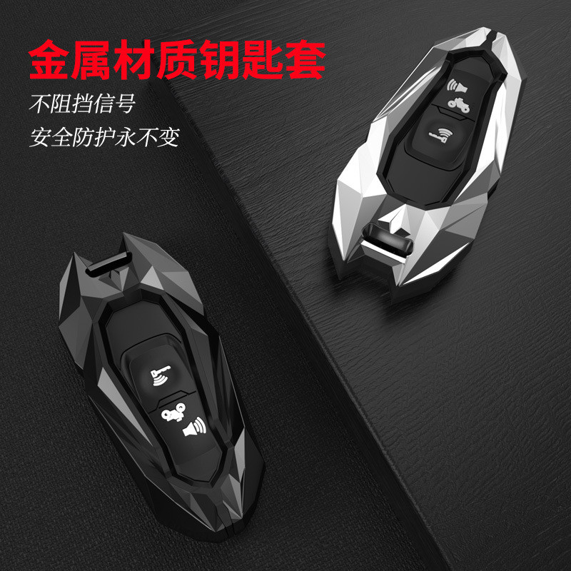 Takimeoโลหะผสมสังกะสีฝาครอบกุญแจรถจักรยานยนต์สําหรับHonda PCX160 Click160 ADV160 2022 Anti Scratch Universal Fitผู้ถือพวงกุญแจรีโมทคอนโทรลกรณี