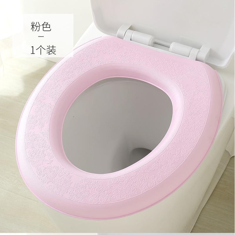 ღ สติกเกอร์โฟมล้างได้ ฝารองนั่งชักโครกกันน้ำ ซิลิโคน สี่ฤดู อุปกรณ์ชักโครกในครัวเรือน - รูปที่ 5