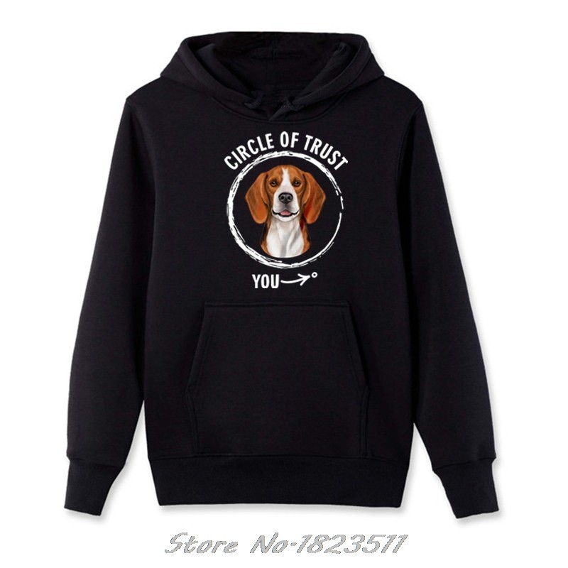 Hip Hop ความแปลกใหม่เสื้อผู้ชายแบรนด์เสื้อผ้า Hoodie Circle Of Trust - Beagle สําหรับสุนัขคนรัก Hood