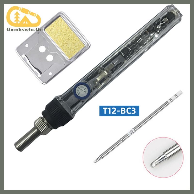 Thankswin 75W High Power Fast Heat T12 หัวแร้งอุณหภูมิคงที่ หัวแร้ง th