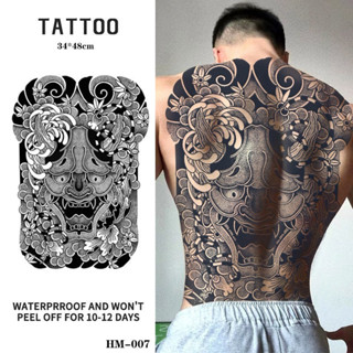 XYY21ZERO Tattoo 48*34 ซม.; 17*24 ซม.สติ๊กเกอร์รอยสักกันน้ํา…