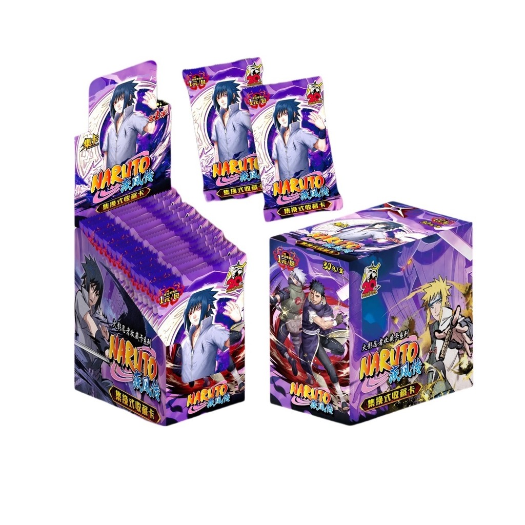 Naruto Cards คอลเลกชันเกม Naruto Shippuden Series สําหรับของเล่นเด็กสําหรับชาย Tabel เกม