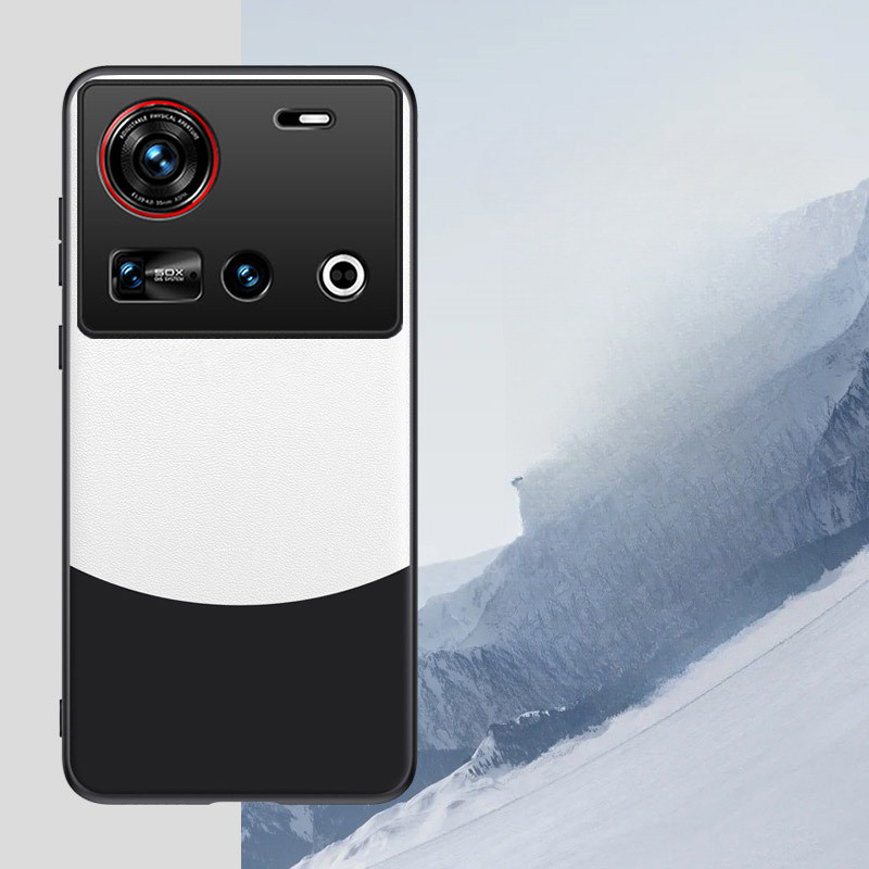 สําหรับ ZTE Nubia Z70S Ultra Case 360 องศาหนังป้องกันขอบป้องกันลายนิ้วมือสี Blocking Design สําหรับ 