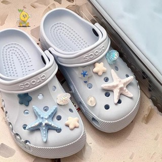 [mozh] 1เซ็ตSea Hole Punchรองเท้าCharms DIY Ocean Lava Rock …