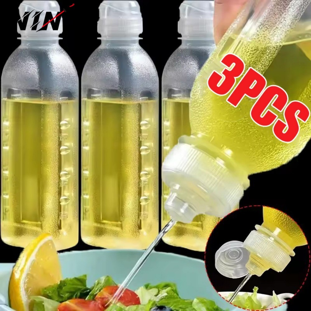 [H&L]ที่เก็บขวดน้ํามันในครัว | ภาชนะใส PP ขนาด 250 มล./400 มล./1250 มล. เครื่องจ่ายน้ํามันสําหรับทํา