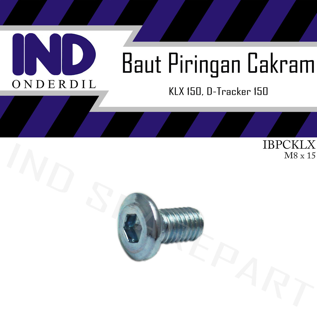 1 PC IND Disc Bolt อะไหล่สําหรับ KLX 150/D-Tracker-DTracker 150 M8x15-8x15-8 x 15-M8-M