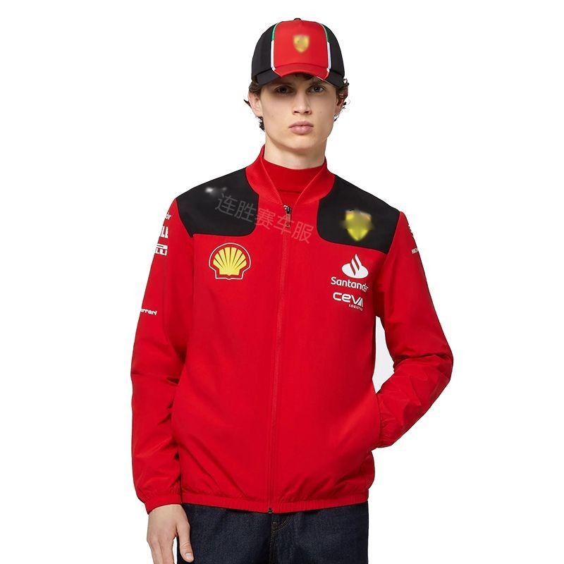 f1 racing suit, 2023 season new long-sleeved stand-up collar jacket, F team customized jacket, Lecle