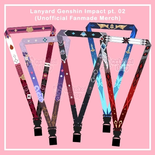 Lanyard STRAP/Id Card STRAP Genshin Impact Unofficial Vol. 2