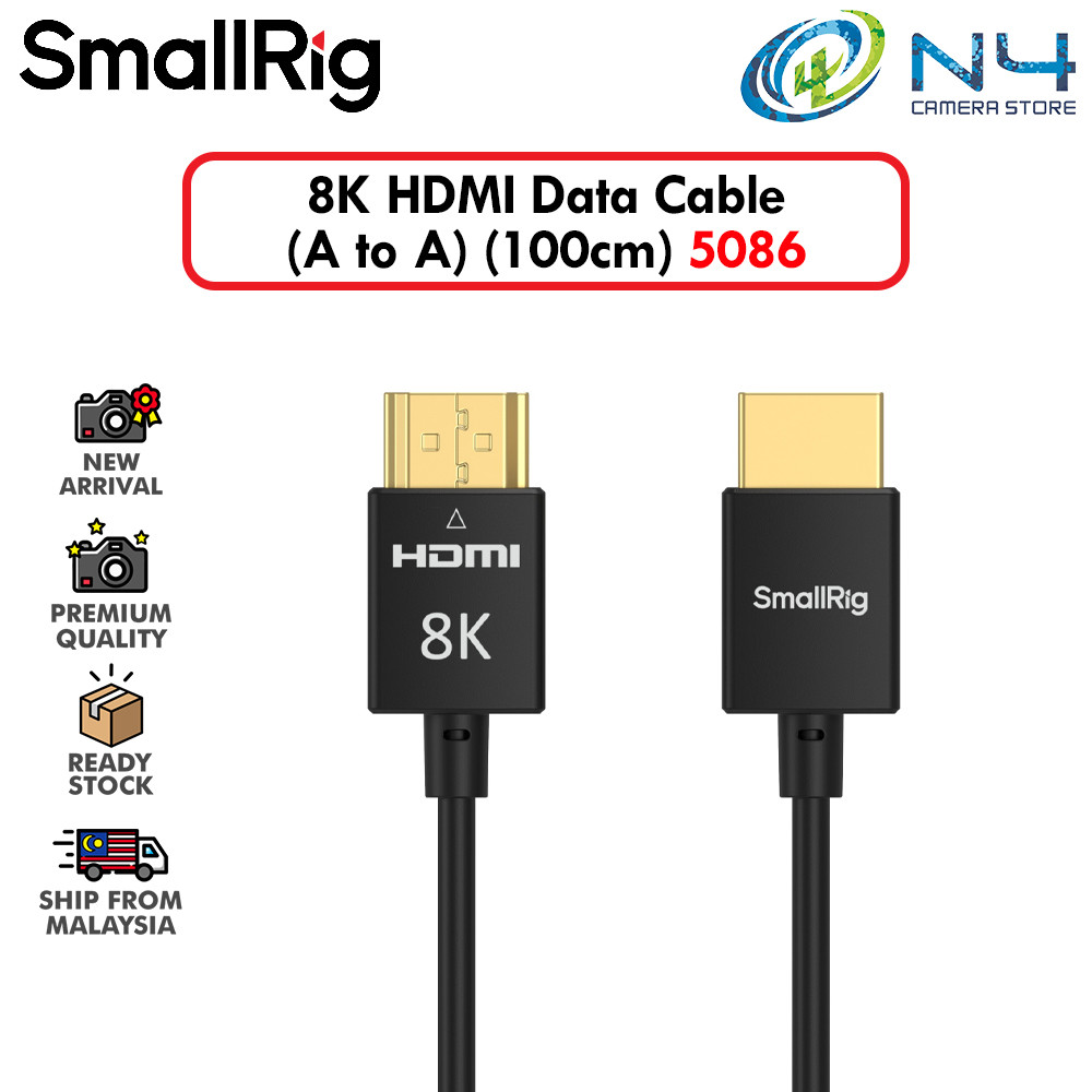 สายเคเบิลข้อมูล HDMI SmallRig 8K (100CM/39.3IN/A TO A) [5086]