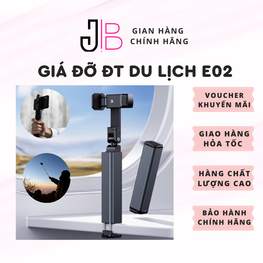 E02 ที่วางโทรศัพท์สําหรับเดินทาง, อลูมิเนียมอัลลอยด์ขนาดกะทัดรัดและสะดวกเป็นพิเศษ, คลิป Anywhere JB 