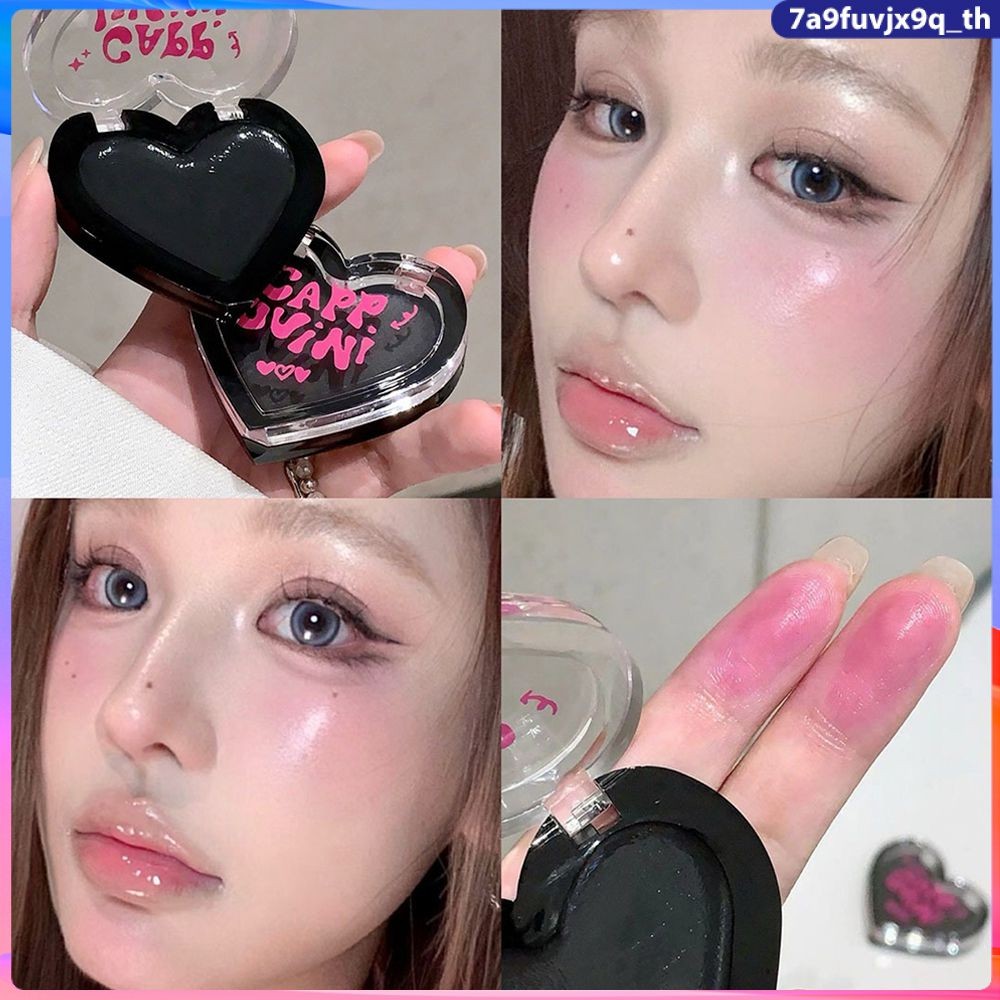 Cappuvini Water Light Blush ครีมเปลี่ยนสี Blush Lasting กันน้ํา Hydrating Gloss Lip Cheek