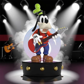 6 ชิ้น/เซ็ต 9.5 ซม.การ์ตูนอะนิเมะเพลง Party แซ็กโซโฟน Donald Duck Jazz กลองชุด Goofy รุ่น Q PVC ตัวเลขการกระทําตุ๊กตาของเล่น
