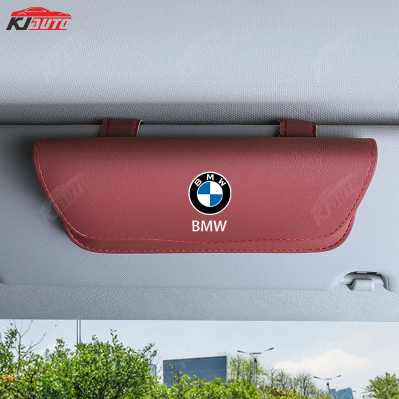 Bmw หนังแว่นตารถ Sun Visor การ์ด/ผู้ถือเอกสาร Organizer อุปกรณ์เสริมสําหรับ 3/5/X5/X3/X1/2/1/4/X4