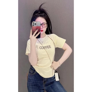 เสื้อยืดผู้หญิง ฤดูร้อน มาใหม่ เทรนด์แฟชั่นข้างถนน แขนสั้น คอกลม ระบายอากาศ พิมพ์ลาย เสื้อผ้า