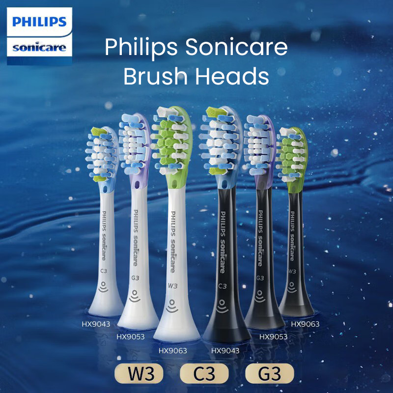 หัวเปลี่ยนแปรงสีฟันไฟฟ้า Philips เหมาะสําหรับแปรงสีฟัน Philips 3/6/9 Series