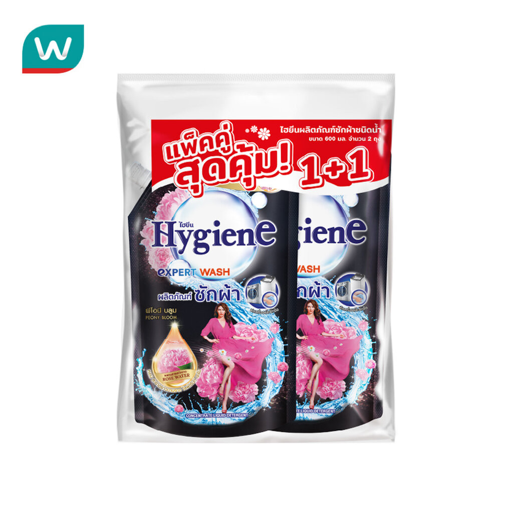 Hygiene Expert Wash ပီအိုနီ ဘလွမ်း အရည်လျှော်ဆပ်ပြာ ဖြည့်ဘူး (600ml) x2