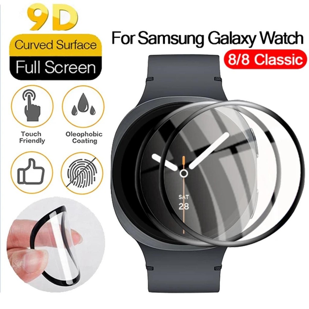 3PCS Soft Screen Protector สําหรับ Samsung Galaxy นาฬิกา 8 40 มม.44 มม.HD TPU ป้องกันฟิล์มสําหรับ Samsung Galaxy นาฬิกา 8 คลาสสิก 46 มม.