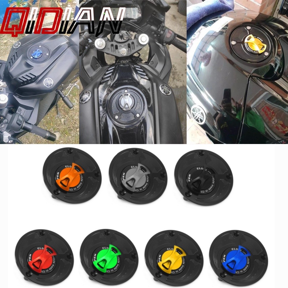 สําหรับ YAMAHA R1 R6 MT01 R3 R15 R25 R125 MT07 FZ07 FZ1 FZ6 MT09 FZ09 รถจักรยานยนต์การใช้ถังหมวก FJ09 XSR 700/900 ABS MT10 XJ6 การใช้ถังฝาครอบ