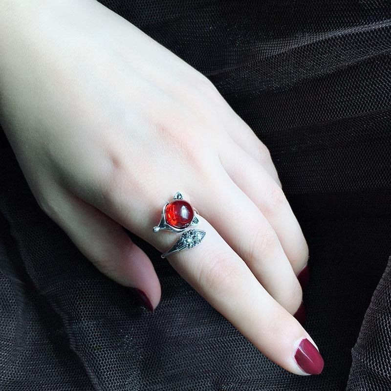 Premium Selection#[Buy1Hair2]Red Lucky Fox Ring for Women Enhancing Fairness and Luck ins Non-fading