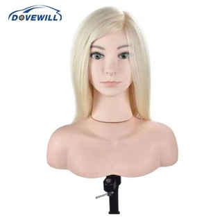 [Dovewill] โมเดลไหล่หัวหุ่นคอสเมติก, ที่รองขาตั้งหัวหุ่น, แพลตฟอร์มไหล่หน้าอกสําหรับฝึกทําผม, ฝึกร้านตัดผม