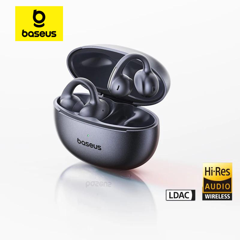 Baseus Bowie MC1 Pro หูฟังคลิปหู True Wireless Bluetooth 6.0 Hi-Res แบบเปิด IP67 กันน้ำ เล่นเพลง 40 ชม. 4D AI ENC โทรชัด