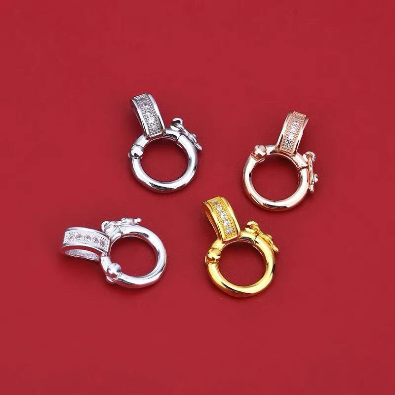 สร้อยคออุปกรณ์เสริมจี้เชือก 11 Universal-ee24/diy หัวเข็มขัด Universal BUCKLE สร้อยข้อมือ s925 เงินไ