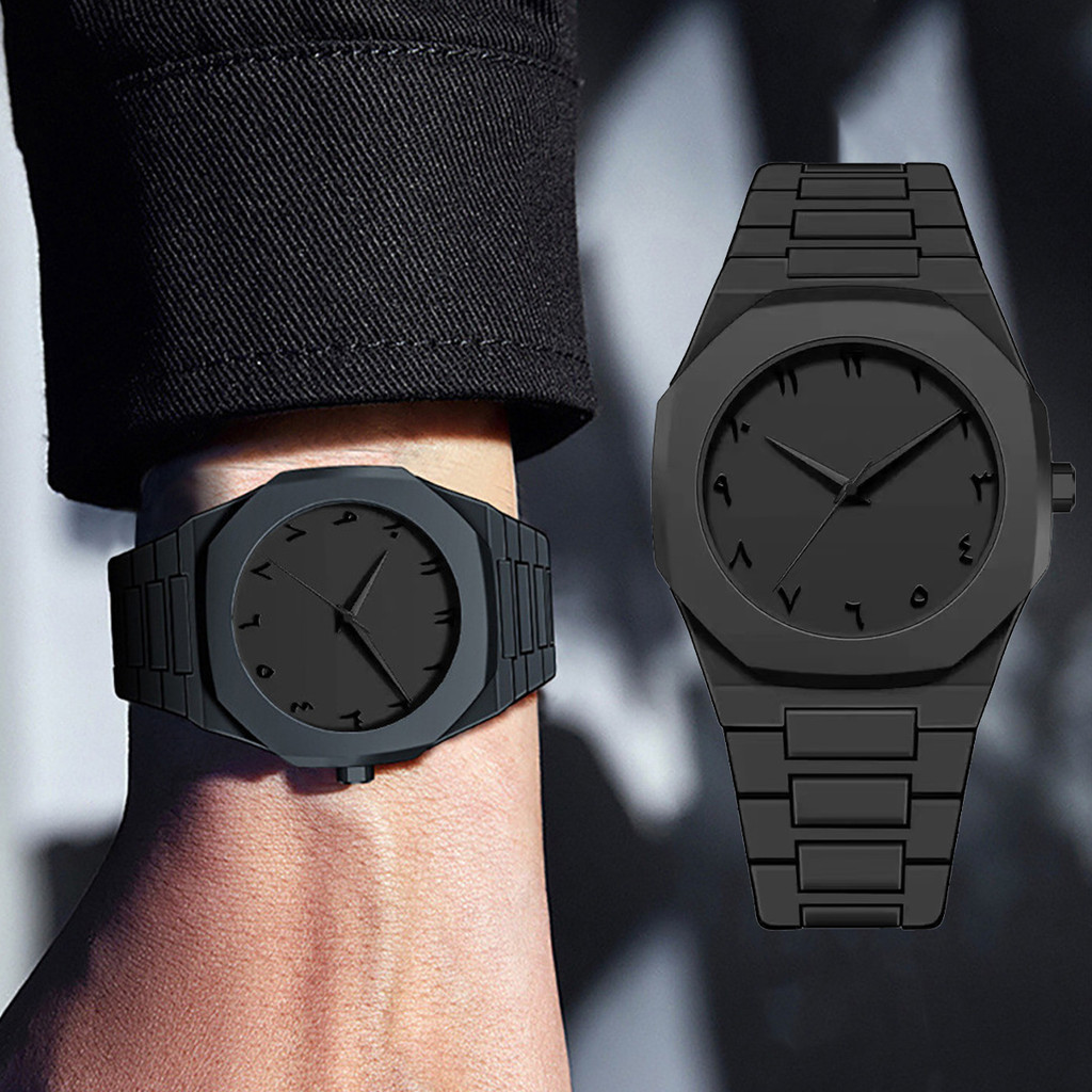 โมเดิร์นมินิมอลบุคลิกภาพนาฬิกาสําหรับผู้ชายผู้หญิงสร้างสรรค์ตัวเลขอาหรับเดลกีฬานาฬิกาพักผ่อนผู้ชายออกแบบเฉพาะทุกวันกันน