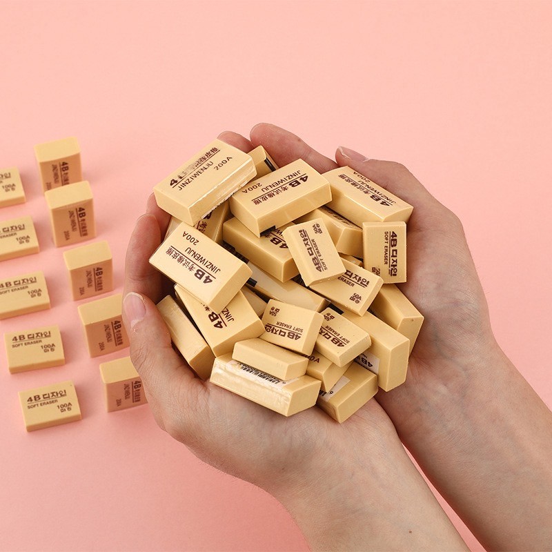 Riny ยางลบ 4B ยางลบศิลปะ สำหรับนักเรียนลบตอนทำข้อสอบ/วาดภาพ#H011