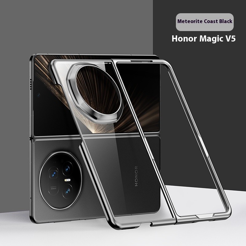 หรูหรา 6D ชุบโปร่งใสเคสโทรศัพท์สําหรับ Honor Magic V5 VS3 V3 VS2 V2RSR VS V Hard PC กันกระแทก Drop ป