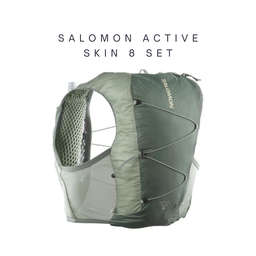 [พร้อมส่ง] SALOMON ACTIVE SKIN 8 SET Laurel Wreath / Lily Pad LC2178000 เป้น้ำวิ่งเทรล
