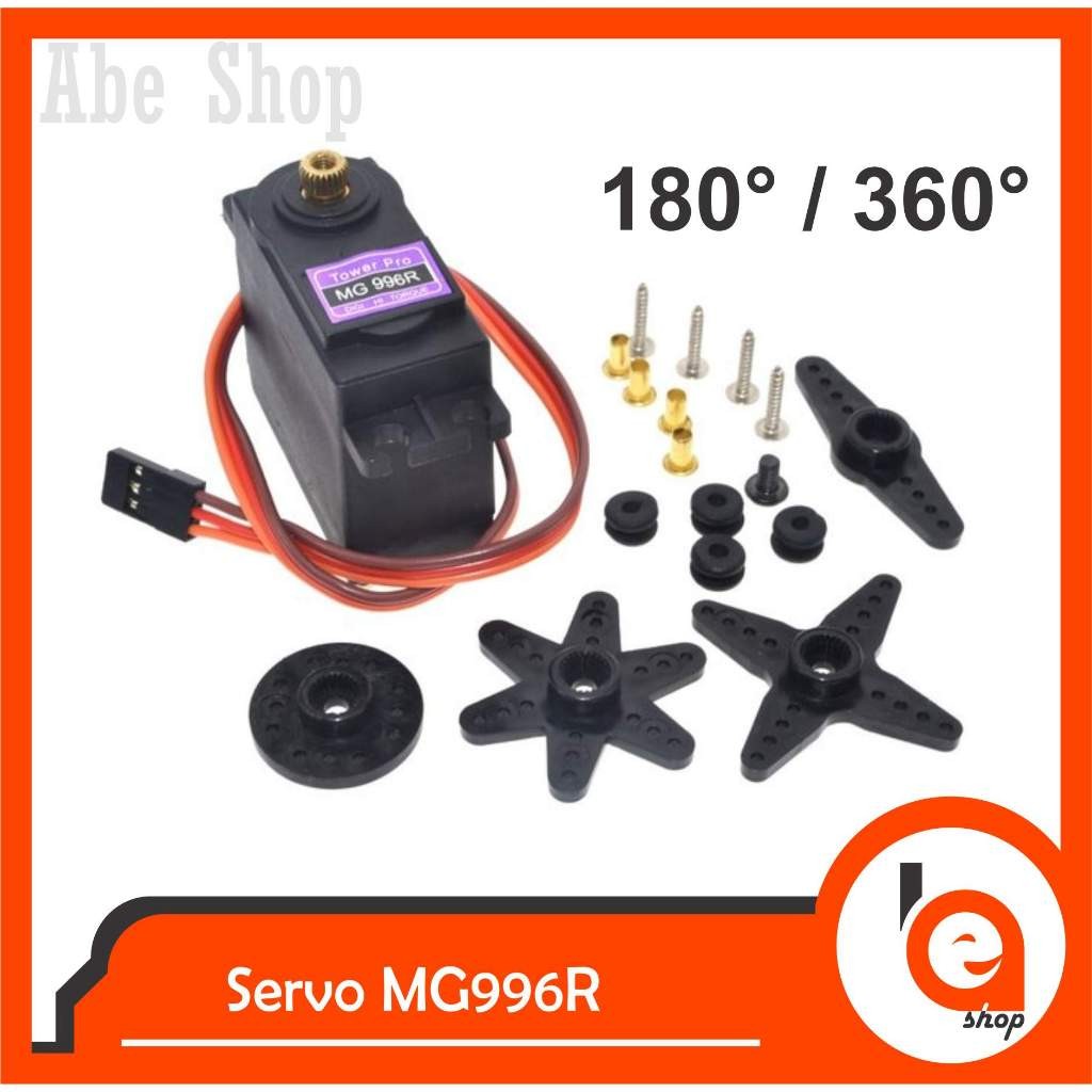 Abe มอเตอร์เซอร์โว MG996R MG996 แรงบิดเกียร์โลหะ Arduino Gear Hi Servo มอเตอร์เรือโมดูลเฮลิคอปเตอร์
