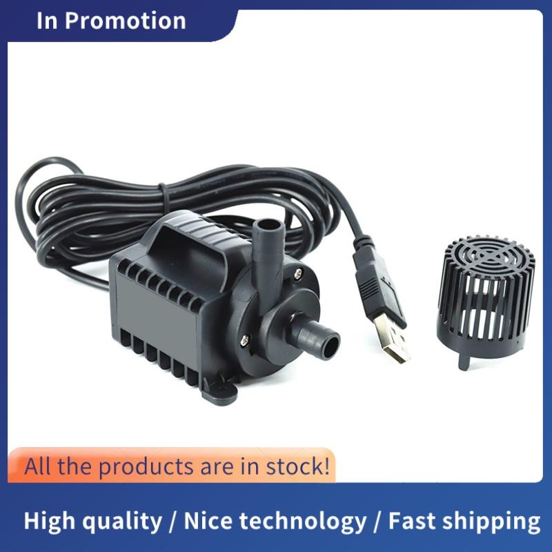 5V Submersible ปั๊มน้ํา 0-600L/H ปั๊มน้ําพุขนาดเล็ก 8 ระดับปรับ 0-7.2ft ยก USB ชาร์จสําหรับสระว่ายน้