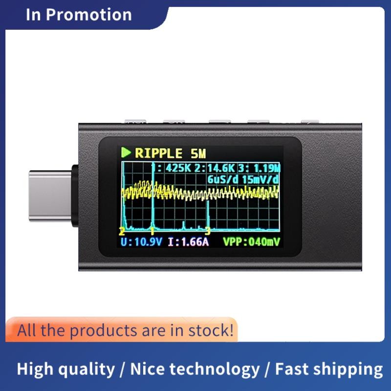 KWS-X1 Power Meter เครื่องทดสอบ Type-C มัลติฟังก์ชั่นดิจิตอลจอแสดงผล DC แรงดันไฟฟ้าแอมป์มิเตอร์ Powe