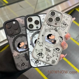 สําหรับ IPhone 16 15 14 Plus 13 12 11 Pro Max X XR XS Max 7 8 Plus Sleeping ใหม่ระเบิดแม่เหล็กดูดเคสโทรศัพท์ปกอ่อน