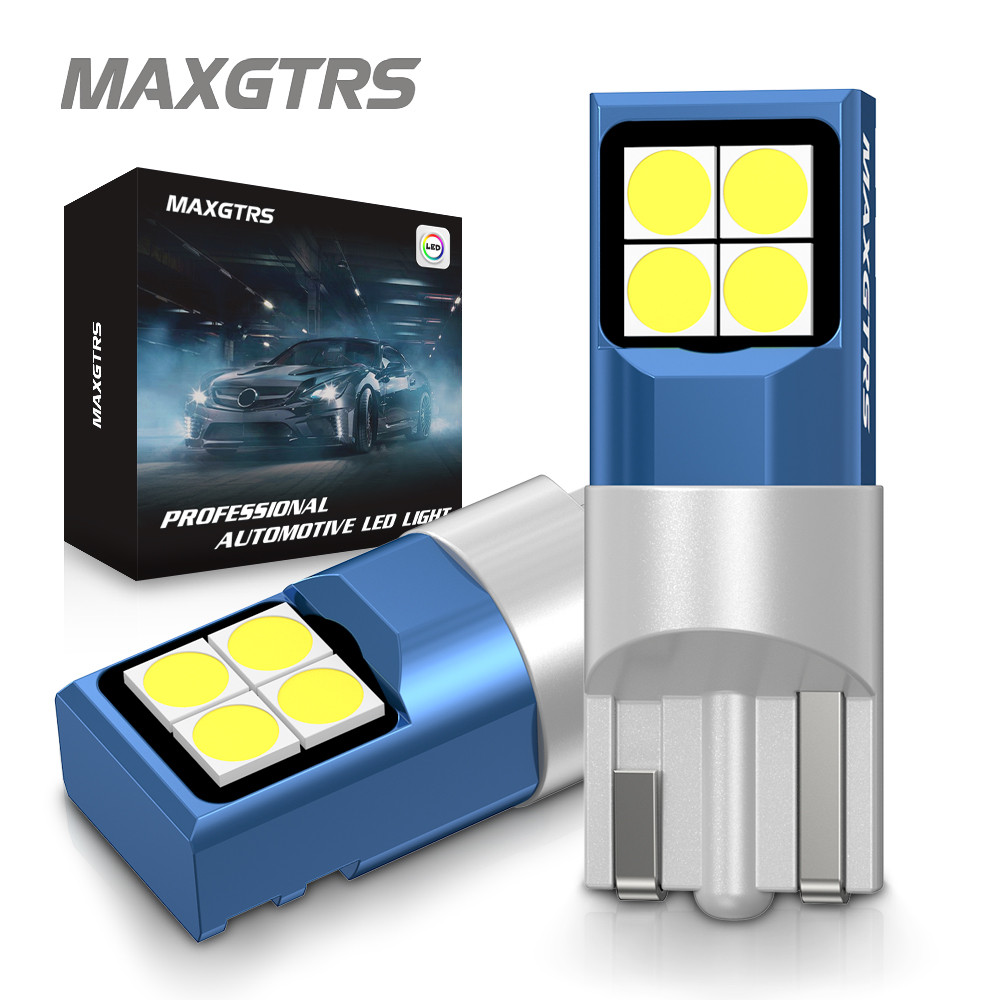 Maxgtrs T10 W5W 168 194 LED ไฟอ่านหนังสือ 3030 สีขาว สีวอร์มไวท์ สําหรับภายในรถยนต์