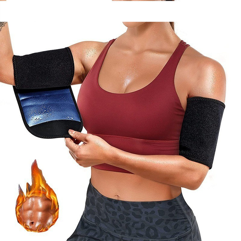 Jhhb แขน Shaper เข็มขัดผู้หญิง 2 PCS ซาวน่าเหงื่อ Fat Burner Trimmer Wrap ฟรีปรับ Slimming ฟิตเนสเทร