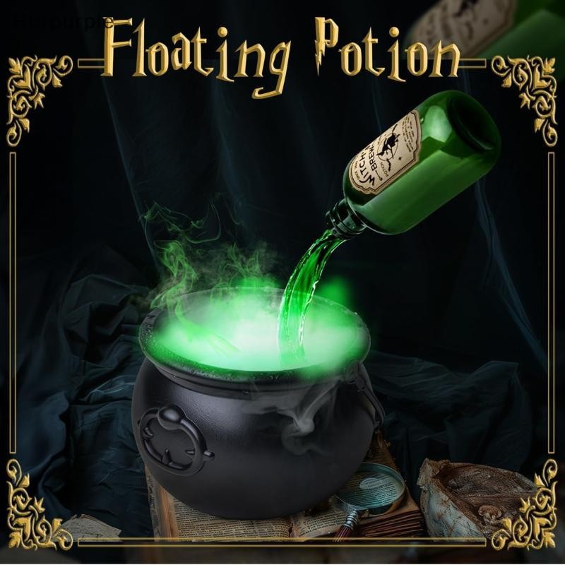 Herpurple ฮาโลวีนชามสีดําลอยขวดและ Diffuser สยองขวัญตกแต่งบ้าน Hocus Pocus Party น่ากลัว Props ตกแต่งฮาโลวีน TH
