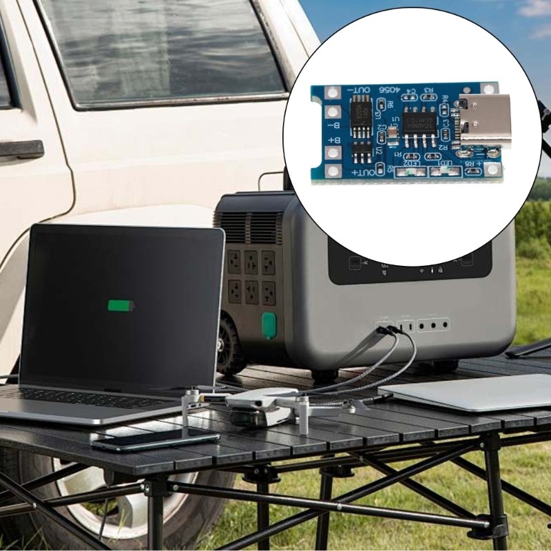 โมดูลชาร์จ Moon TP4056 1A Type C พร้อมการป้องกัน Overcharge สําหรับอุปกรณ์พกพา