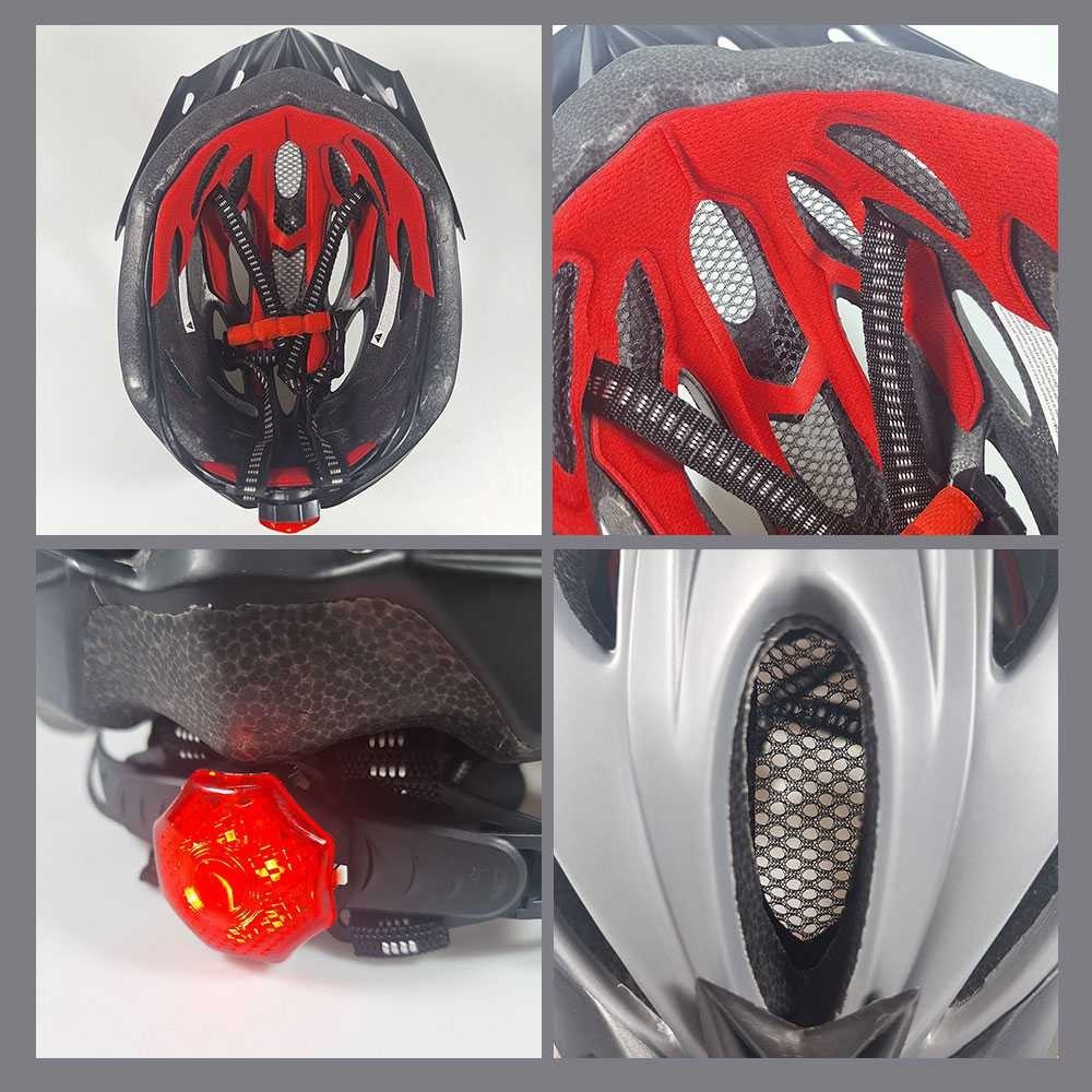 EZShopping BIKEBOY หมวกกันน็อคจักรยานสกู๊ตเตอร์พร้อมไฟท้าย - BK-168