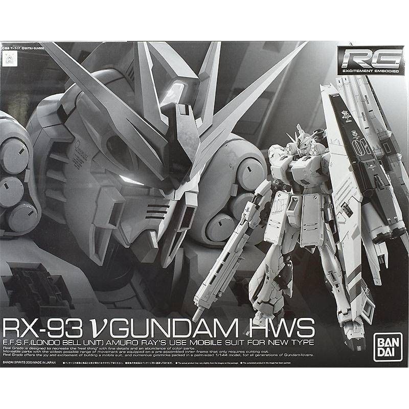 BANDAI PB RG 1/144 Mobile Suit Variations MSV FA-93HWS  Nu GUNDAM HWS ระบบอาวุธหนัก